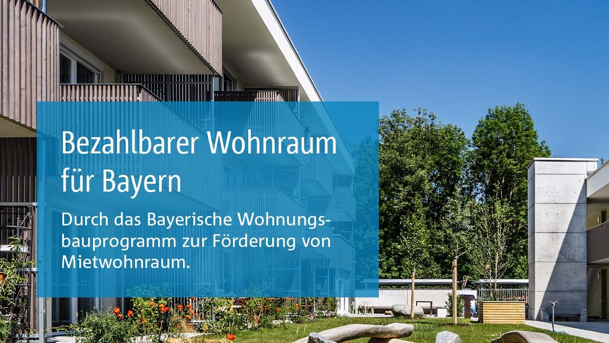 Mietwohngebäude: Aufwendungsorientierte Förderung im Bayerischen Wohnungsbauprogramm für Mietwohnraum der BayernLabo