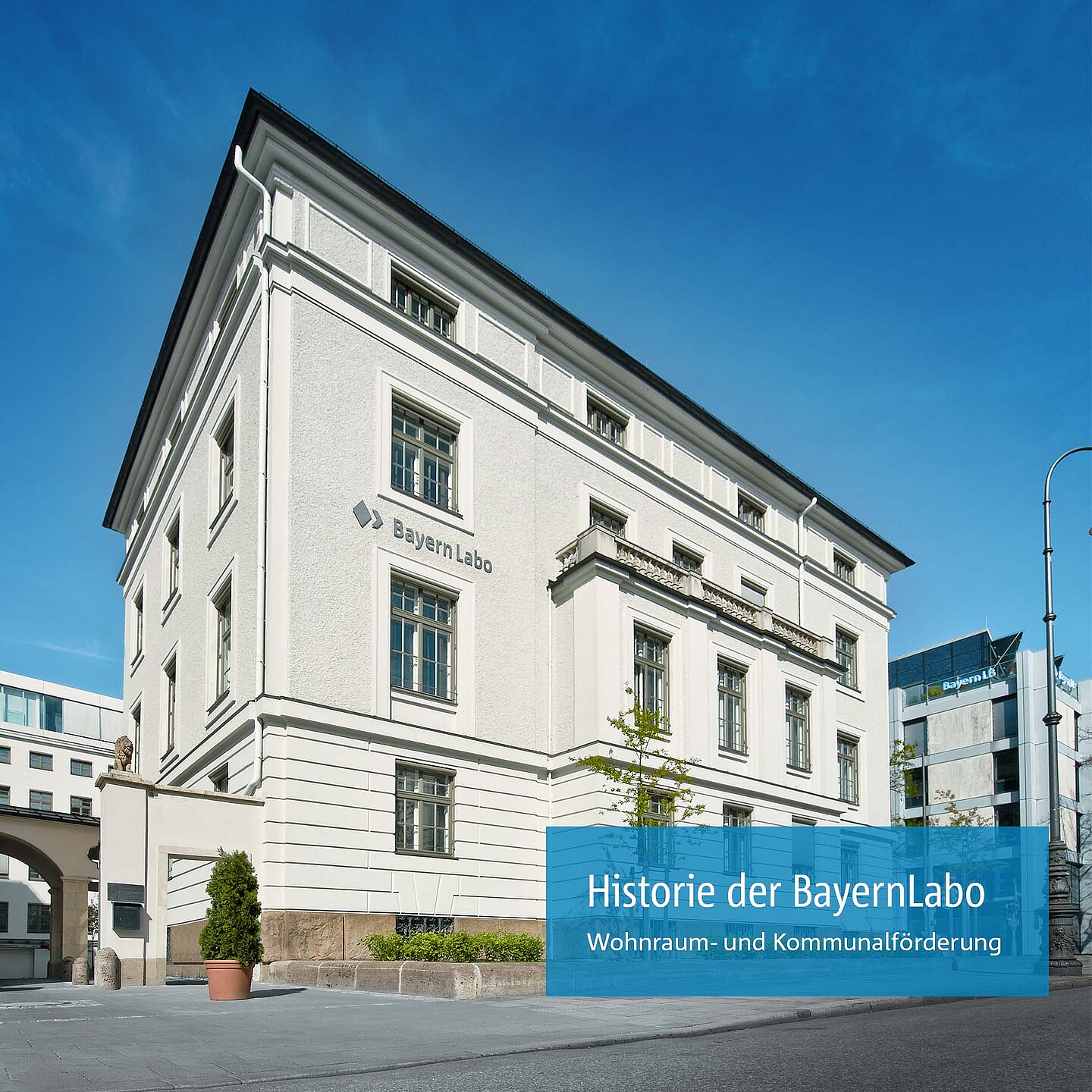 Die Historie der BayernLabo als Förderinstitut für Wohnraum- und Kommunalförderung.