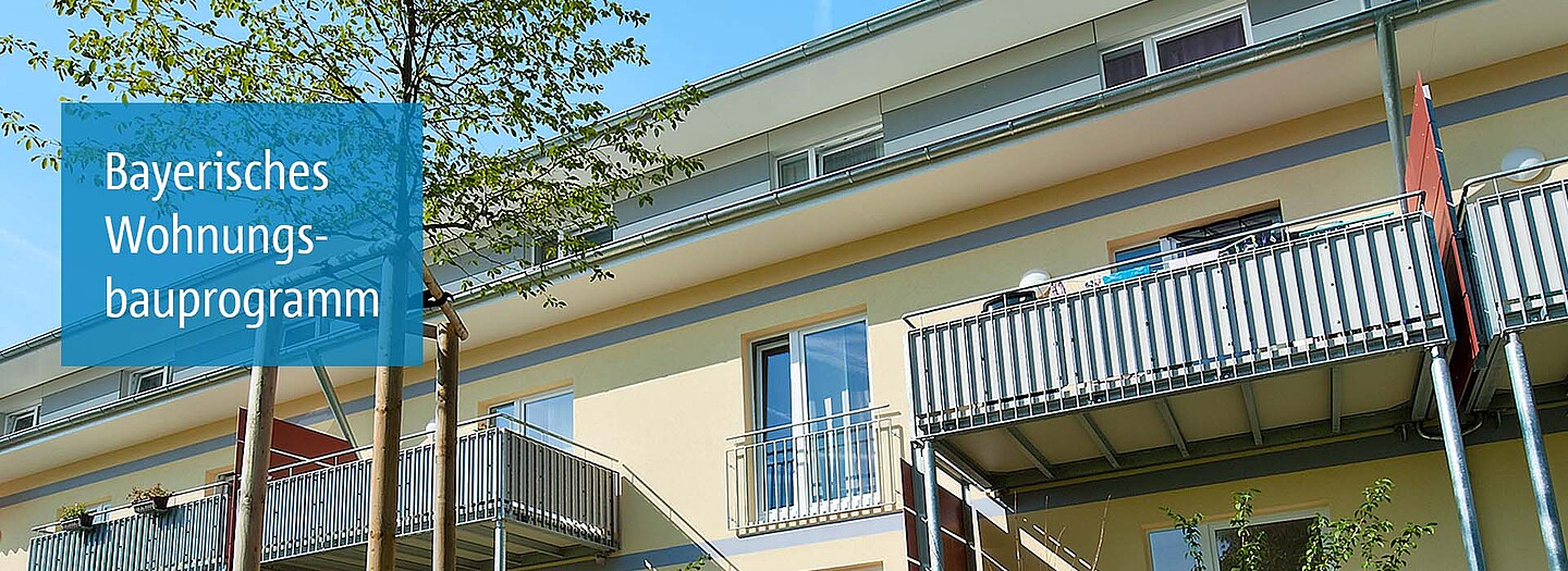 Förderungen des bayerischen Wohnungsbauprogramms | BayernLabo Wohnungsgebäude, dass mit dem bayerischen Wohnungsbauprogramm der BayernLabo finanziert wurde.